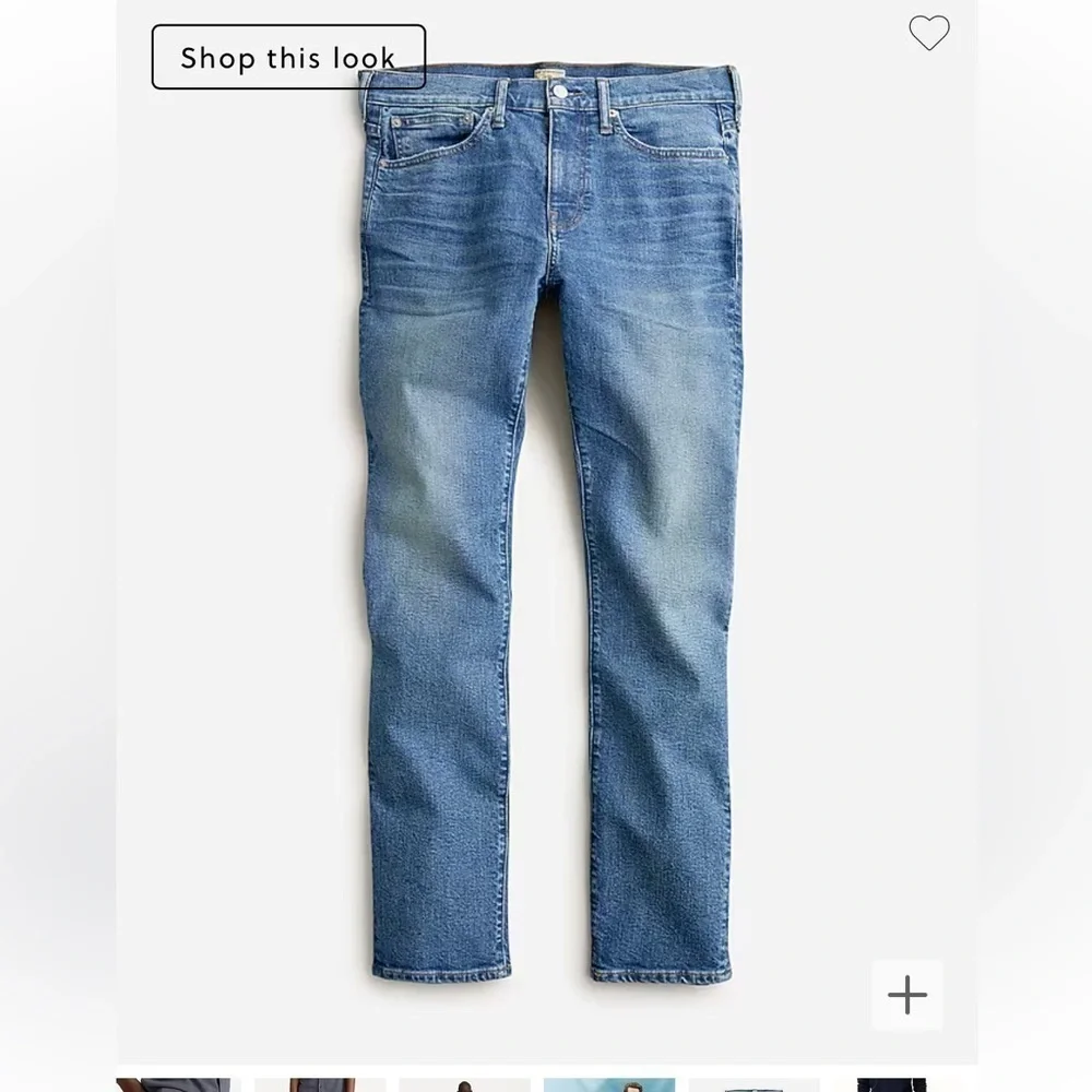 J Crew 484 Slim-fit stretch jean in three-year wash AW289
